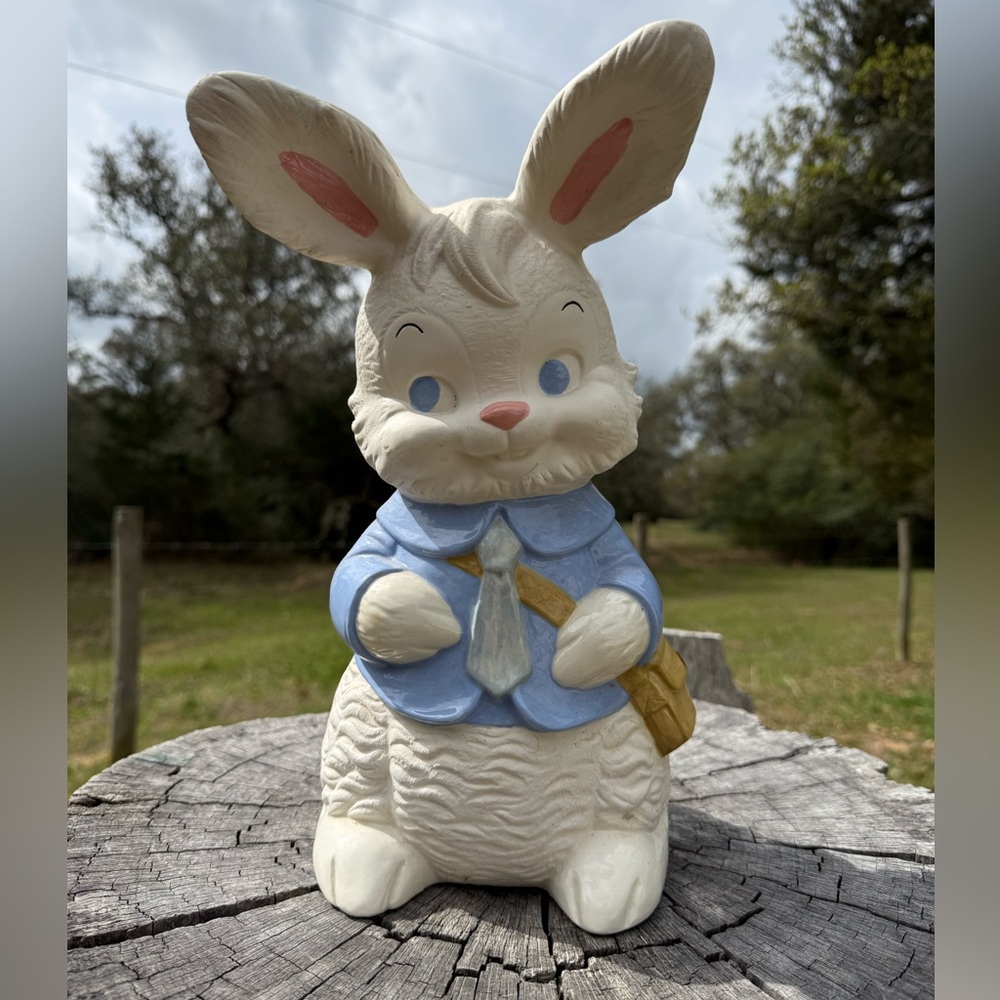 Large Vintage Ceramic Easter Bunny